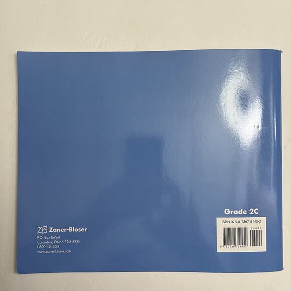 ZB Zaner Bloser Handwriting 2C Student Edition Paperback Educational Workbook - Picture 9 of 9